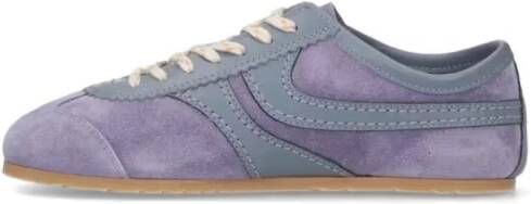 Dries Van Noten Low-Top Sneakers Low-Profile Sneakers With Suede And Leather Accent in paars