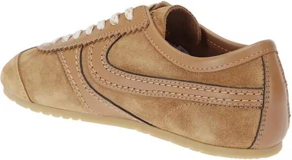 Dries Van Noten Low-Top Sneakers Suede Upper Sneakers With Leather Lining in beige