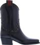 Dsquared2 Enkellaarzen Dames Flat Boot West Studs in zwart - Thumbnail 1