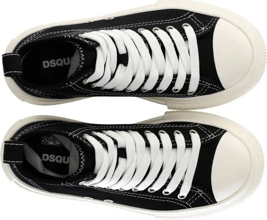 Dsquared2 Low-Top Sneakers Berlin Black Sneaker With Logo Black in zwart