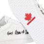 Dsquared2 Leren Veterschoenen The Canadian Stijl White Dames - Thumbnail 4