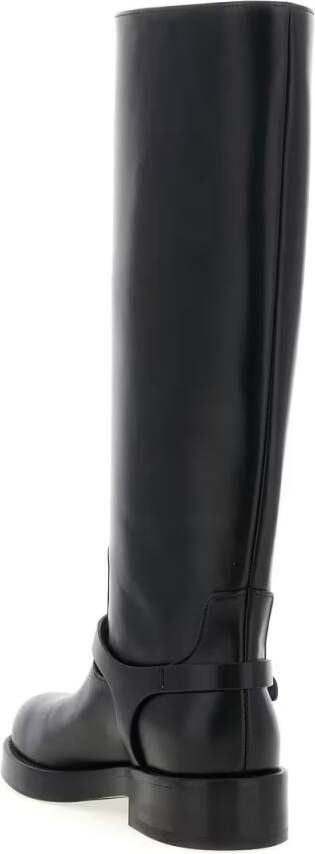 Elisabetta Franchi Boots Logo Strap Boots in zwart