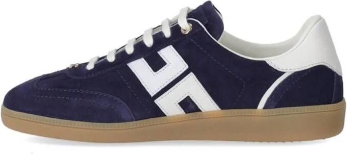 Elisabetta Franchi Low-Top Sneakers Oltremare Avorio Sneaker With Logo in blauw