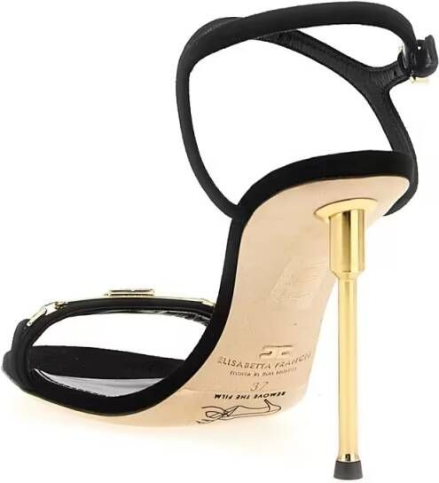 Elisabetta Franchi Sandalen Sculpture Heel Sandals in zwart