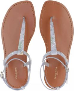 EMILIO PUCCI Sandalen Thongs Conchiglie Baby in grijs