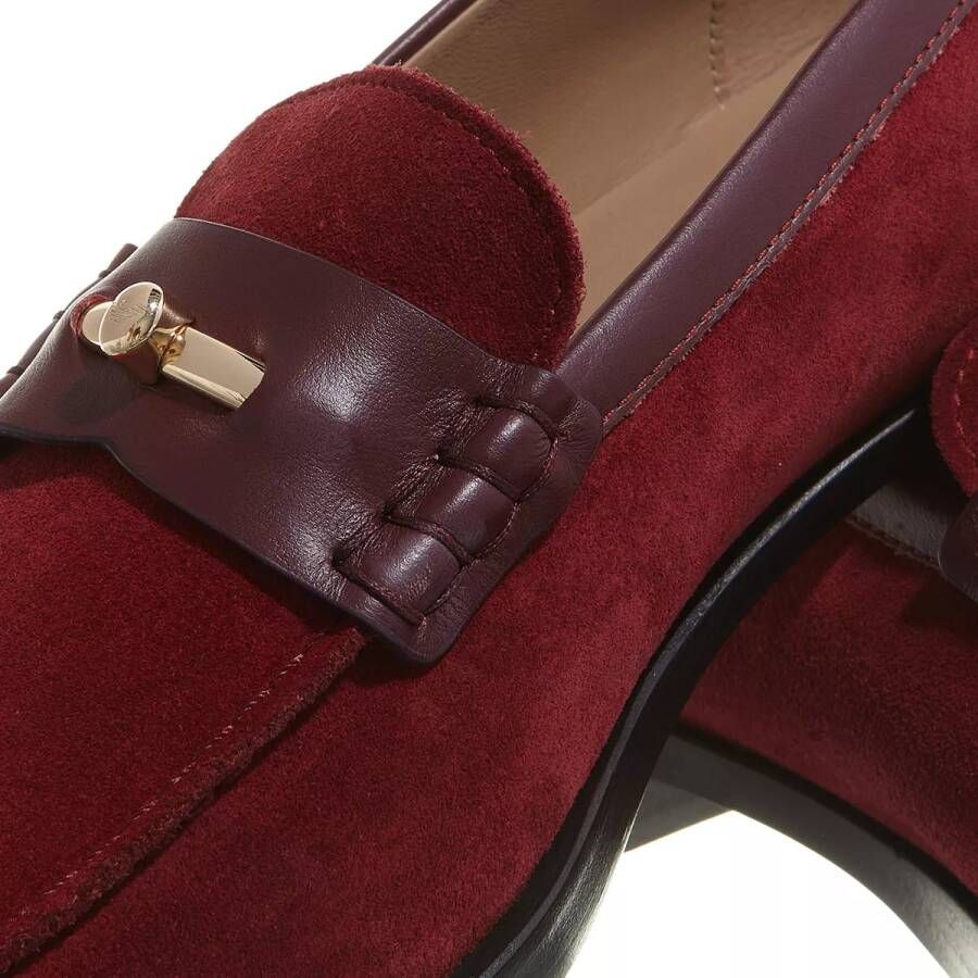 Emporio Armani Loafers & ballerina schoenen Loafer in rood