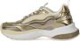 Emporio Armani Low-Top Sneakers Futuristic Gold And White Sneakers With Ea Logo in goud - Thumbnail 1