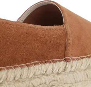 Espadrij l originale Espadrilles CLASSIC VELOUR HIGH x fashionette in cognac