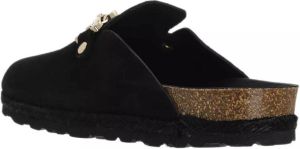 Espadrij l originale Espadrilles Cloq Velour Gold in zwart