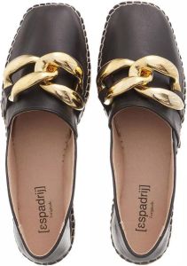 Espadrij l originale Loafers & ballerina schoenen Loafer Chain Cuir in zwart