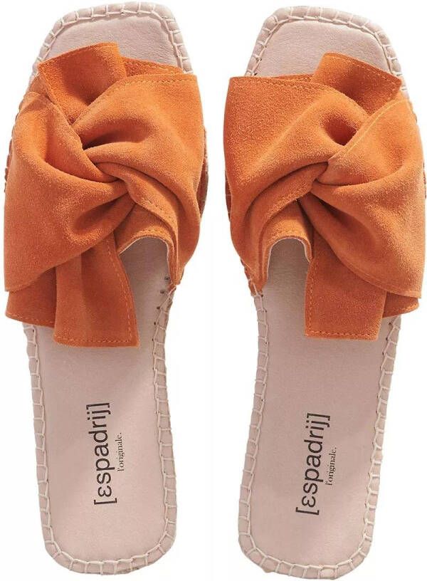 Espadrij l originale Sandalen Carré Boucle in oranje