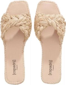 Espadrij l originale Sandalen Carré Raphia Twist in beige