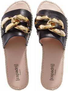 Espadrij l originale Sandalen Plage Cuir Chain in zwart