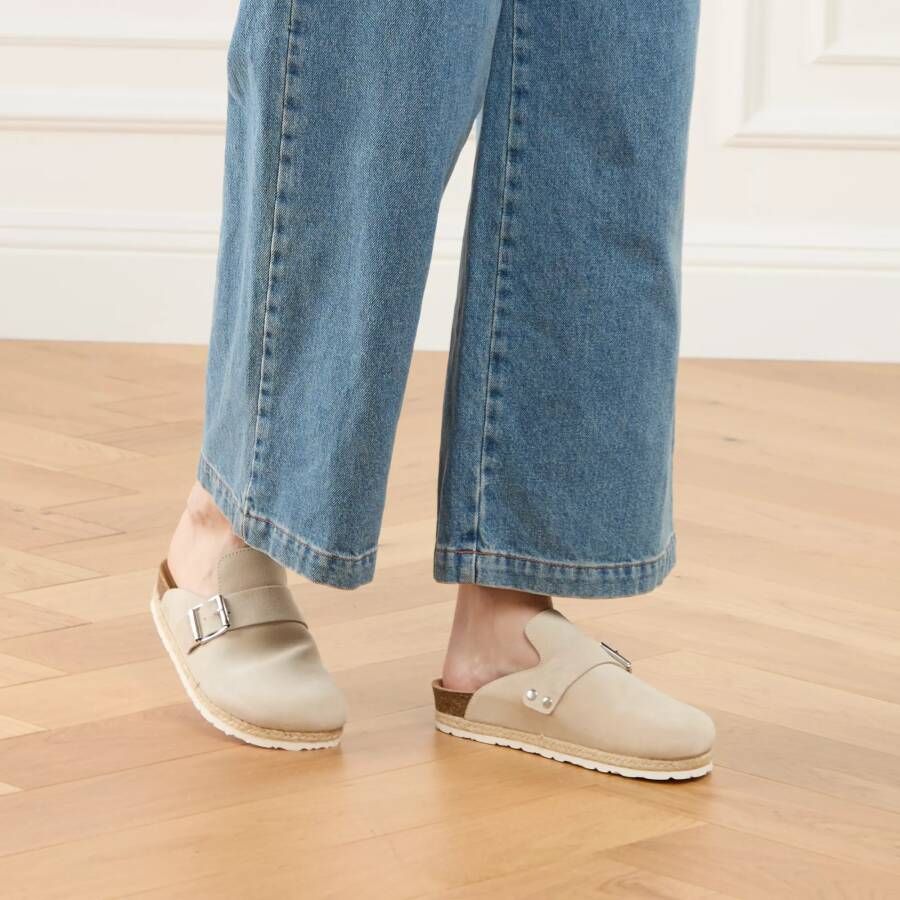 Espadrij l originale Slippers & Mules Cloq Velour Boucle in beige