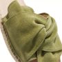 Espadrij l originale Slippers Plage Boucle in groen - Thumbnail 1