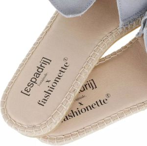 Espadrij l originale Slippers PLAGE BOUCLE VELOUR x fashionette in blauw