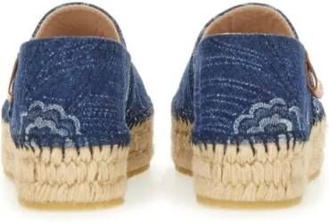 ETRO Denim Espadrilles in blauw