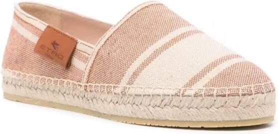 ETRO Espadrillas Striped Canvas in meerkleurig