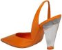 3Juin Hoge hakken Kristen Slingback Pump in oranje - Thumbnail 2