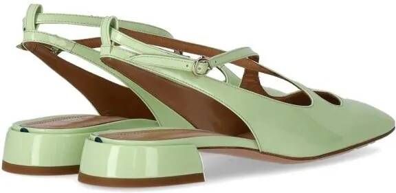 A. Bocca Hoge hakken Light Green Slingback Pump in groen