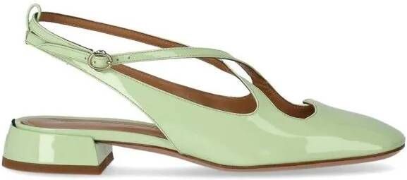 A. Bocca Hoge hakken Light Green Slingback Pump in groen
