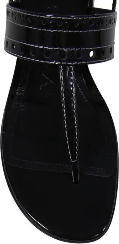 A. Bocca Sandalen Black Leather Sandals in zwart