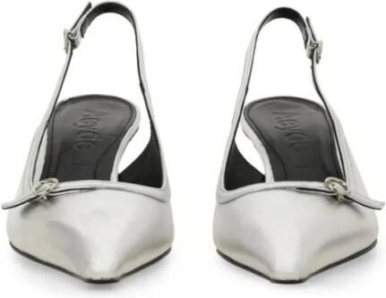 Aeydē Hoge hakken "Saba" Slingback in zilver