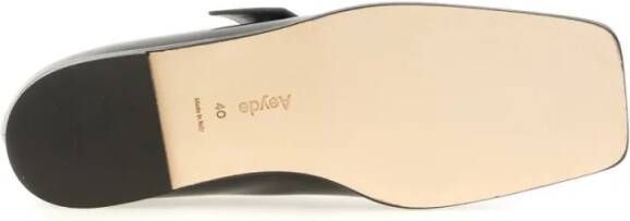 Aeydē Sunny Polido Dancer Lamb Leather Flats in zwart
