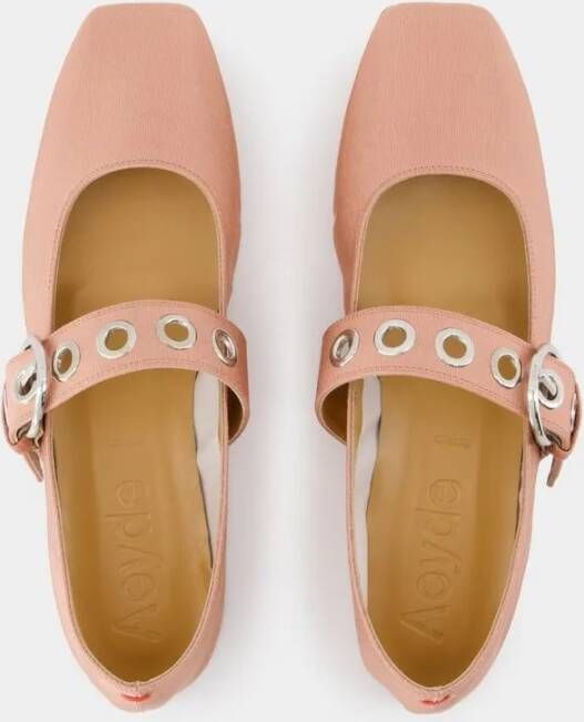 Aeydē Uma Eyelet Ballerinas Silk Pink in roze