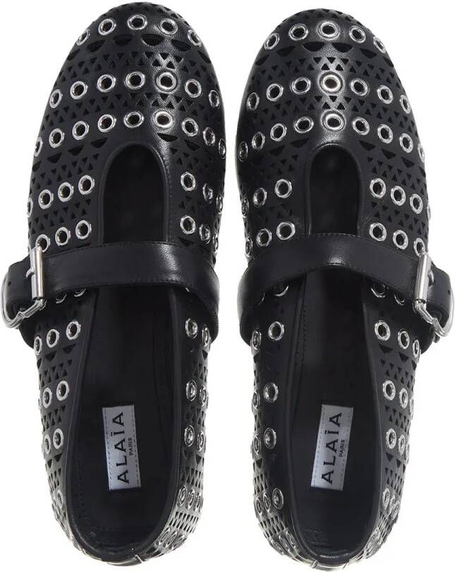alaia Ballerinas Eyelets Ballet Flats in zwart