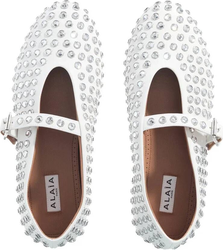 alaia Loafers Ballet Flats in wit