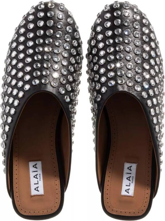 alaia Loafers Flat Mules in zwart