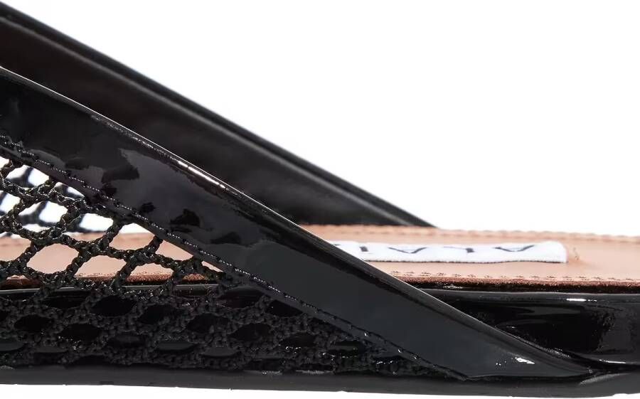 alaia Loafers Flat Mules in zwart