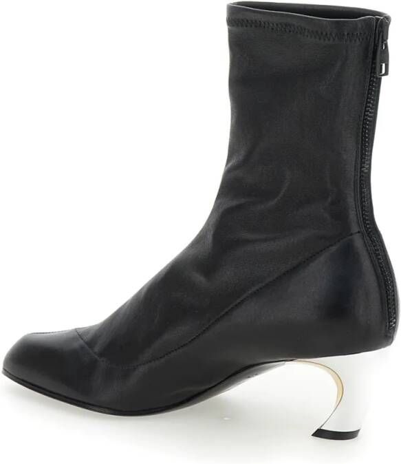 alexander mcqueen Boots Armadillo' Black Ankle Boots in zwart