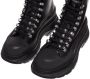 Alexander mcqueen Boots & laarzen High Boots Leather in zwart - Thumbnail 2