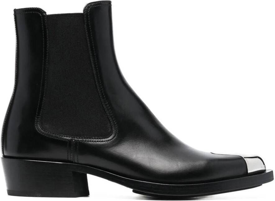 alexander mcqueen Boots & laarzen Leather Boots in zwart