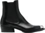Alexander mcqueen Boots Leather Boots in zwart - Thumbnail 3