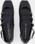 Alexander mcqueen Cage Ballerinas Leather Black in zwart - Thumbnail 9