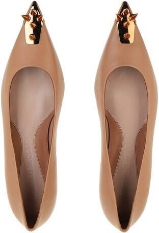 alexander mcqueen Loafers & ballerina schoenen Flat Ballet Shoes in beige