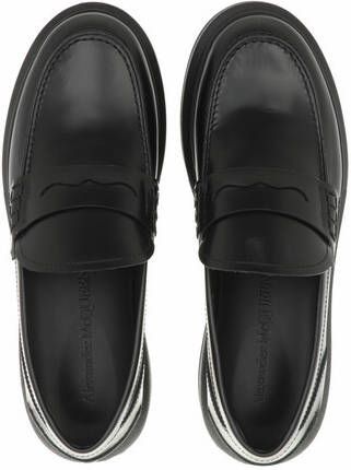 alexander mcqueen Loafers & ballerina schoenen Oversized Mocassin Leather in zwart