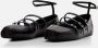 Alexander mcqueen Cage Ballerinas Leather Black in zwart - Thumbnail 11