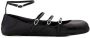 Alexander mcqueen Cage Ballerinas Leather Black in zwart - Thumbnail 13