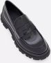 Alexander mcqueen Zwarte Leren Loafers met Geribbelde Rubberen Zool Black Dames - Thumbnail 6