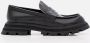 Alexander mcqueen Zwarte Leren Loafers met Geribbelde Rubberen Zool Black Dames - Thumbnail 5