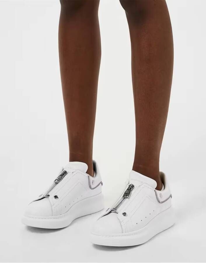 alexander mcqueen Low-Top Sneakers Larry Oversize Zip-Up Sneakers in wit