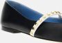 Alexander mcqueen Pointed Toe Flats With Gold Studded Strap in zwart - Thumbnail 2