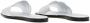Alexander mcqueen Sandalen Flat Leather Slide Sandal in zilver - Thumbnail 11