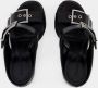 Alexander mcqueen Sandalen Leath S.Leath Sandals Leather Black Silver in zwart - Thumbnail 2
