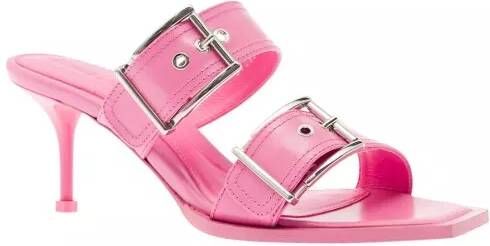 alexander mcqueen Sandalen Leather Sandal in roze