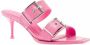 Alexander mcqueen Sandalen Leather Sandal in roze - Thumbnail 2